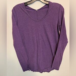 lululemon athletica Purple Long Sleeve Tee